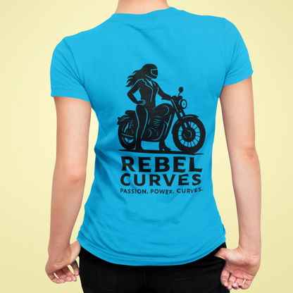 Rebel Curves Rider Tee Blue & Black