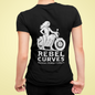 Rebel Curves Rider Tee Black & White