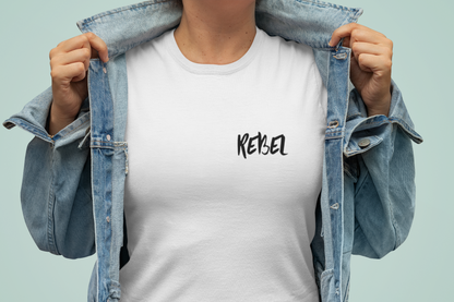 Rebel Curves Rider Tee White & Black