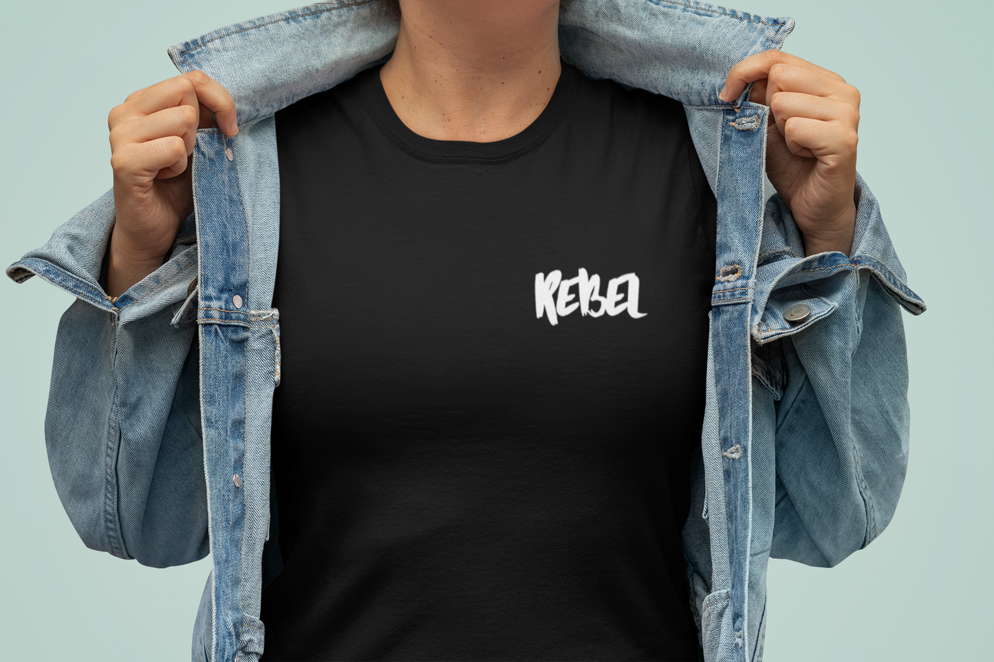 Rebel Curves Rider Tee Black & White