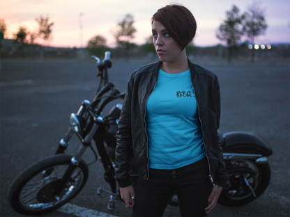 Rebel Curves Rider Tee Blue & Black