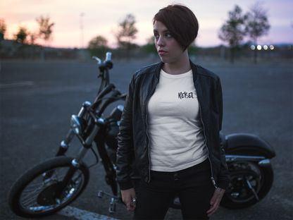 Rebel Curves Rider Tee White & Black