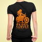 Rebel Curves Rider Tee Black & Orange