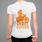 Rebel Curves Rider Tee white & Orange